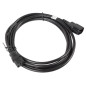 Cable alargador lanberg alimentacion cpu iec320 c13 h - iec320 c14 m vde 3m