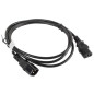 Cable alargador lanberg alimentacion cpu iec320 c13 h -  iec320 c14 m 1.8m