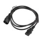 Cable alargador lanberg alimentacion cpu iec320 c13 h -  iec320 c14 m 1.8m