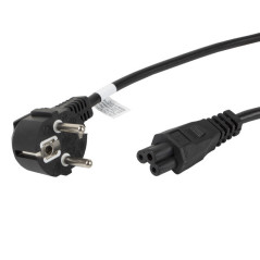Cable de alimentacion lanberg trebol schuko cee 7 - 7 a iec320 c5 1.8m