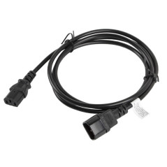 Lanberg CA-C13E-11CC-0018-BK cavo di alimentazione Nero 1,8 m Accoppiatore C13 Accoppiatore C14