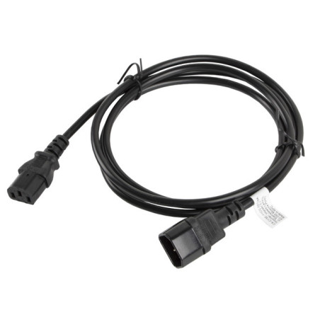 Cable alargador lanberg alimentacion cpu iec320 c13 h - iec320 c14 m vde 1.8m