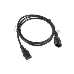 Lanberg CA-C13E-11CC-0018-BK cavo di alimentazione Nero 1,8 m Accoppiatore C13 Accoppiatore C14