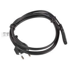 Lanberg CA-C7CA-11CC-0018-BK cavo di alimentazione Nero 1,8 m Accoppiatore C7 CEE7/16