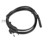 Cable de alimentacion lanberg ocho cee 7 - 16 a iec320 c7 1.8m