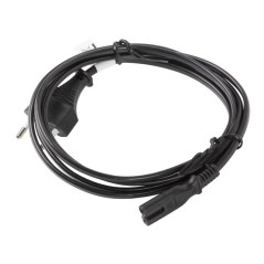 Lanberg CA-C7CA-11CC-0018-BK cavo di alimentazione Nero 1,8 m Accoppiatore C7 CEE7 16