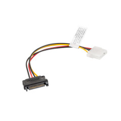 Lanberg CA-SAHD-10CU-0015 cavo SATA 0,15 m Molex (4-pin) SATA a 15 pin Nero, Rosso, Giallo