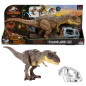Figura mattel jurassic world dino escape tyrannosaurus rex pisa y ataca
