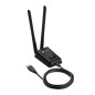 Adaptador usb 2.0 wifi 300 mbps con base 2 antenas tp - link