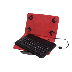 Phoenix Technologies PHKEYCASE7-8 tastiera per dispositivo mobile Nero, Rosso