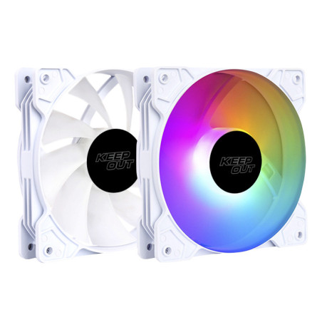 Ventilador caja keep out xfc - 120fw rgb 120mm blanco