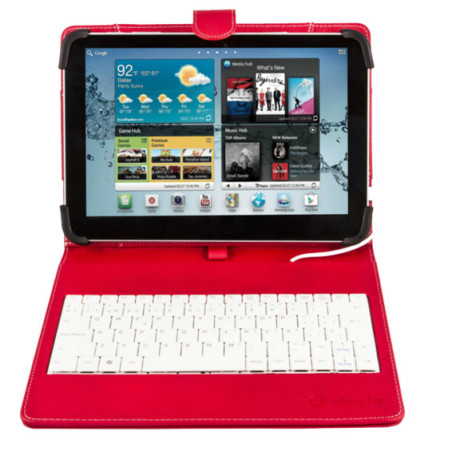 SilverHT 111916140199 tastiera per dispositivo mobile Spagnolo Micro-USB Rosso, Bianco