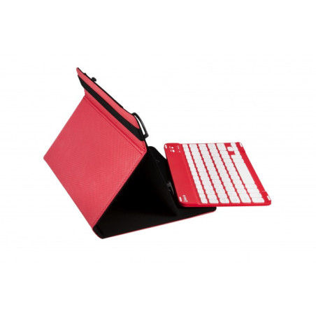 SilverHT 111914540199 tastiera per dispositivo mobile Bluetooth Rosso, Bianco