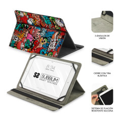 Funda subblim trendy case para tablet 10.1 pulgadas graffiti