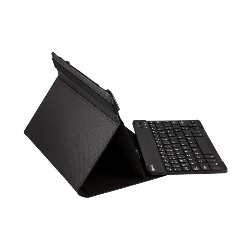 Funda universal gripcase silver ht para tablet 9 - 10 pulgadas + teclado bluetooth negro