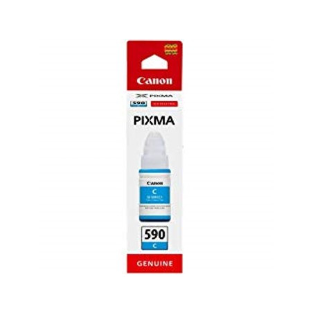 Botella tinta canon gi - 590c cian 70ml 7000 paginas