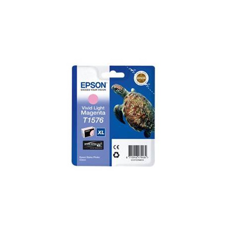Cartucho tinta epson t157640 magenta vivo claro para epson photo r3000 - c13t15764010 -  tortuga