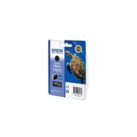 Cartucho tinta epson t157140 negro foto para epson photo r3000 - c13t15714010 -  tortuga