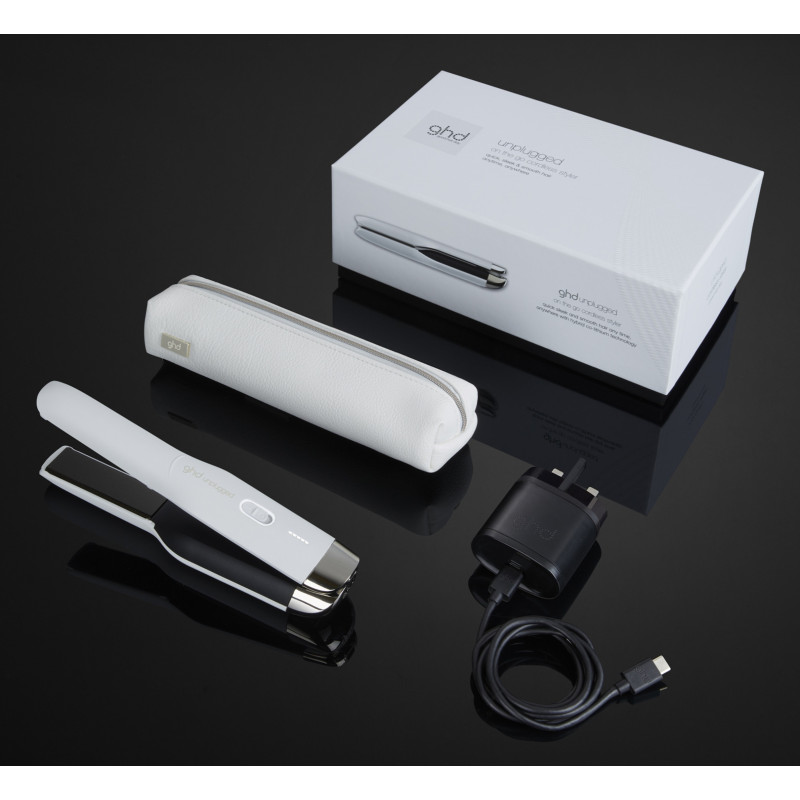 GHD Unplugged Piastra per capelli Caldo Bianco GHD Unplugged Piastra per capelli Caldo Bianco
