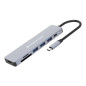 Hub usb tipo c conceptronic donn19g 1 x hdmi - 3 x usb 3.2 - 1 x usb tipo c - lector sd - lector micro sd