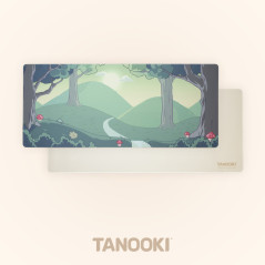 TANOOKI TNK4002 tappetino per mouse Tappetino per mouse per gioco da computer Crema, Verde, Pino