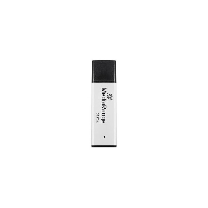 MediaRange MR1904 unità flash USB 512 GB USB tipo A 3.2 Gen 1 (3.1 Gen 1) Nero, Argento