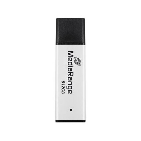 MediaRange MR1904 unità flash USB 512 GB USB tipo A 3.2 Gen 1 (3.1 Gen 1) Nero, Argento