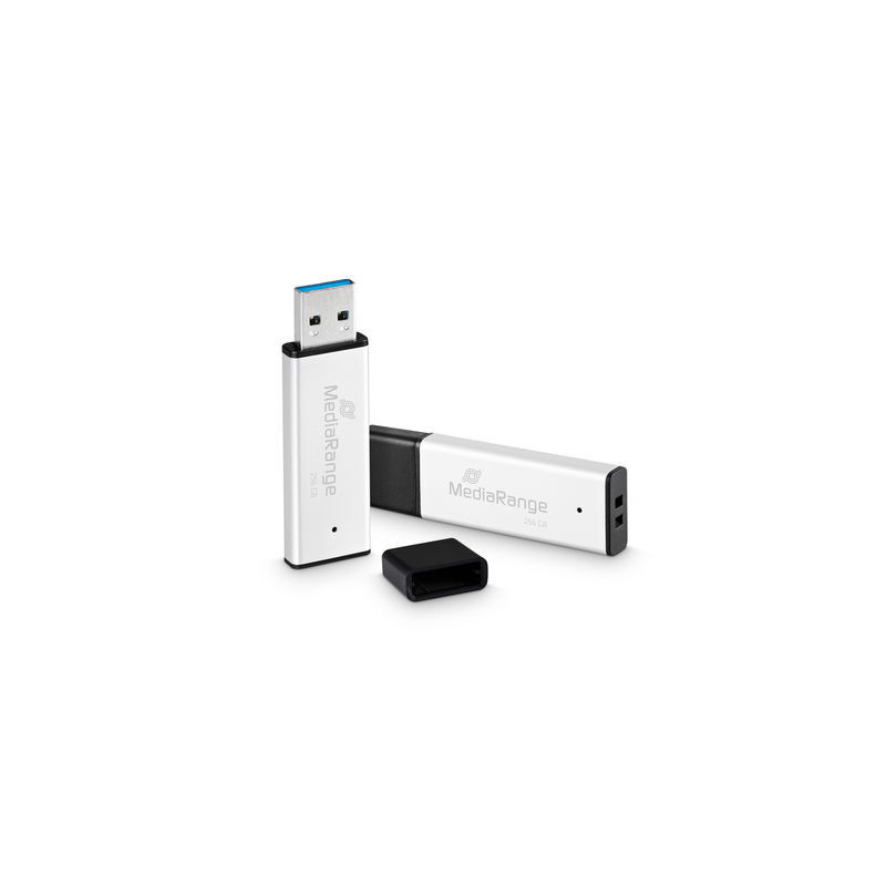 MediaRange MR1903 unità flash USB 256 GB USB tipo A 3.2 Gen 1 (3.1 Gen 1) Nero, Argento MediaRange MR1903 unità flash USB 256 GB USB tipo A 3.2 Gen 1 (3.1 Gen 1) Nero, Argento