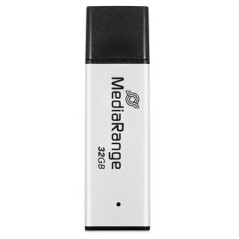 MediaRange MR1900 unità flash USB 32 GB USB tipo A 3.2 Gen 1 (3.1 Gen 1) Nero, Argento