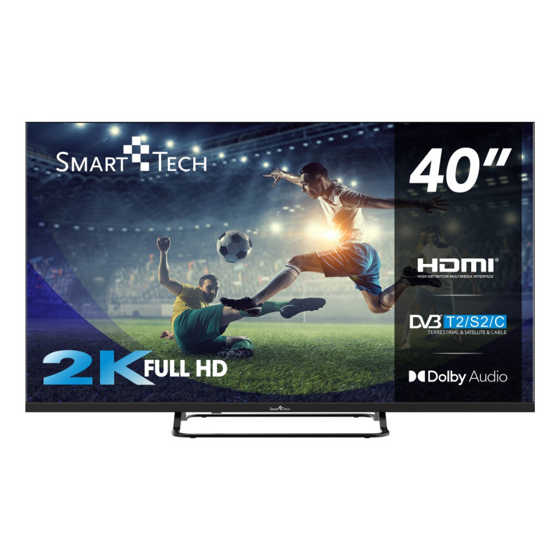 Smart-Tech 40FN01V3 TV 101,6 cm (40") Full HD Grigio 250 cd/m² Smart-Tech 40FN01V3 TV 101,6 cm (40") Full HD Grigio 250 cd/m²