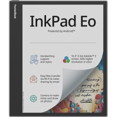 PocketBook InkPad Eo - Mist Grey lettore e-book Touch screen 64 GB Wi-Fi Nero, Grigio