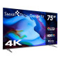 Smart-Tech 75QG03H TV 190,5 cm (75") 4K Ultra HD Smart TV Wi-Fi Grigio 350 cd/m² Smart-Tech 75QG03H TV 190,5 cm (75") 4K Ultra HD Smart TV Wi-Fi Grigio 350 cd/m²