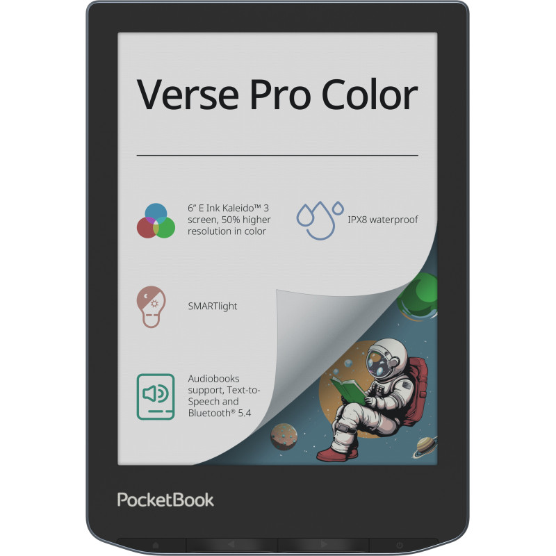 PocketBook Verse Pro Color lettore e-book Touch screen 16 GB Wi-Fi Nero, Blu PocketBook Verse Pro Color lettore e-book Touch screen 16 GB Wi-Fi Nero, Blu