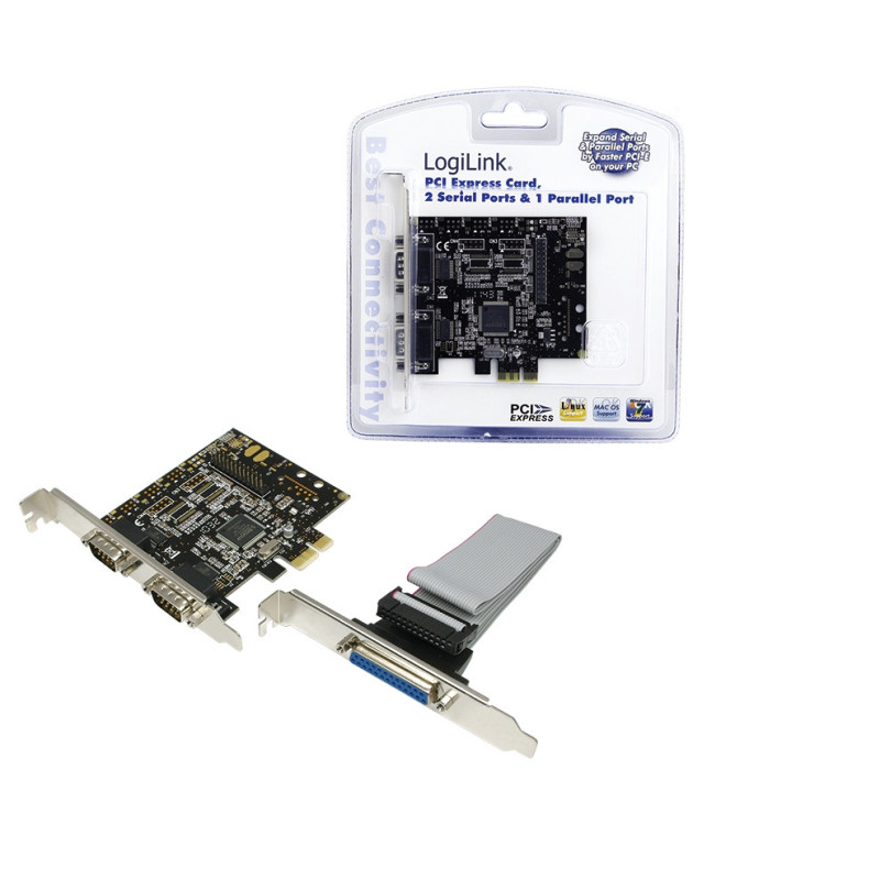 LogiLink PC0033 scheda di interfaccia e adattatore Interno Parallelo, Seriale LogiLink PC0033 scheda di interfaccia e adattatore Interno Parallelo, Seriale