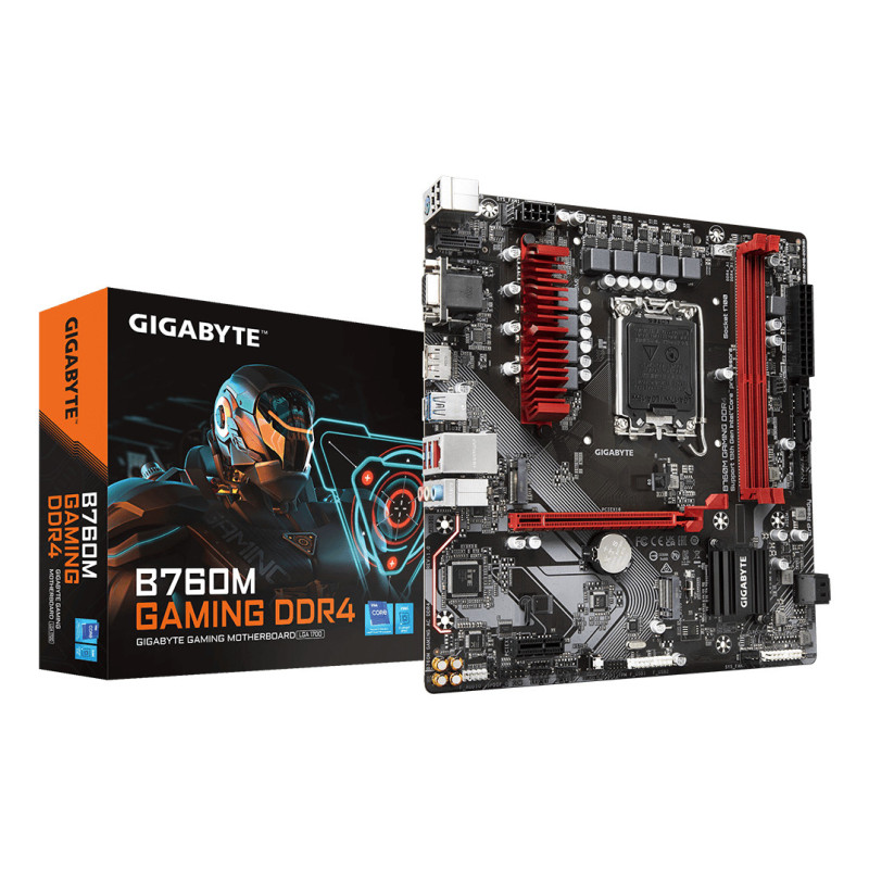 GIGABYTE B760M GAMING DDR4 Scheda Madre - Supporta CPU Intel Core di 14a Generazione, VRM Digitale a 6+2+1 Fasi, fino a 5333MHz GIGABYTE B760M GAMING DDR4 Scheda Madre - Supporta CPU Intel Core di 14a Generazione, VRM Digitale a 6+2+1 Fasi, fino a 5333MHz