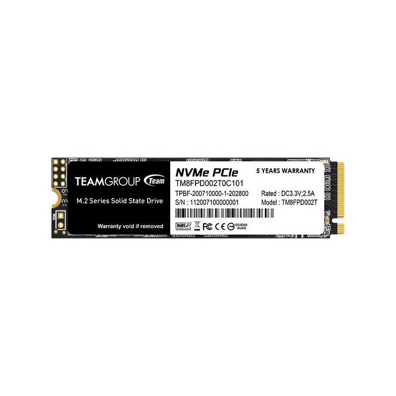 Team Group MP33 PRO 2 TB M.2 PCI Express 3.0 NVMe Team Group MP33 PRO 2 TB M.2 PCI Express 3.0 NVMe