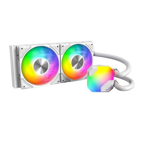 Montech HYPERFLOW ARGB 240 Processore Raffreddatore di liquidi tutto in uno 12 cm Bianco 1 pz