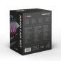 Savio FAN-01 4-pack 120mm ARGB fan including controller and remote control Case per computer Ventilatore 12 cm Nero 4 pz