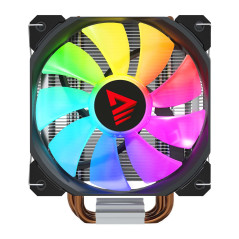 Savio SAVGCOVORTEXX2ARGB sistema di raffreddamento per computer Circuiti integrati Raffreddatore d'aria 12 cm Nero 1 pz