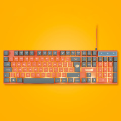 Blade Gaming PC Dragon Ball Super PACK Keyboard + Mouse + Mousepad tastiera Mouse incluso USB Grigio, Arancione