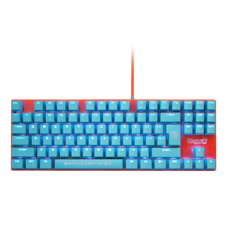 Blade Gaming Dragon Ball Super tastiera USB QWERTY Blu, Arancione