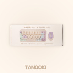 TANOOKI TNK4001 tastiera Mouse incluso Casa USB + Bluetooth QWERTY Inglese, Spagnolo Crema