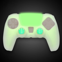KIT FUNDA+GRIPS MANDO PS5 FR-TEC GLOW IN THE DARK
