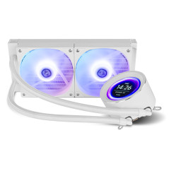 NOX Hummer X-240 LCD Processore Raffreddatore d'aria 12 cm Bianco 1 pz