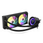 NOX Hummer X-240 LCD Processore Raffreddatore d'aria 12 cm Nero 1 pz