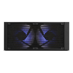 NOX Hummer X-240 LCD Processore Raffreddatore d'aria 12 cm Nero 1 pz