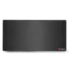 Savio Black Edition Turbo Dynamic XXL 100x50 Gaming mouse pad Tappetino per mouse per gioco da computer Nero