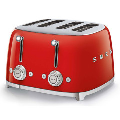 Smeg Tostapane 50's Style – Rosso LUCIDO 4x4 – TSF03RDEU