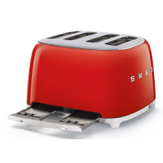 Smeg Tostapane 50's Style – Rosso LUCIDO 4x4 – TSF03RDEU