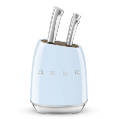 Smeg Ceppo con coltelli 50's Style - Azzurro LUCIDO - KBSF02PB